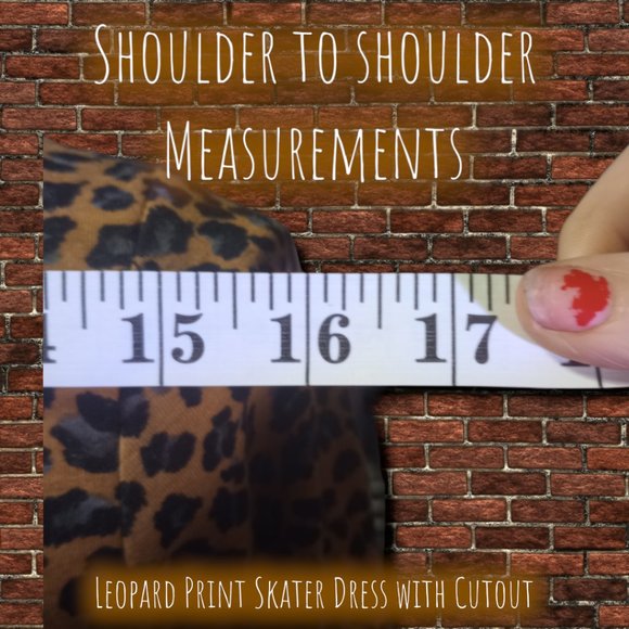 Leopard Print Skater Dress w'Cut Out - Picture 7 of 10